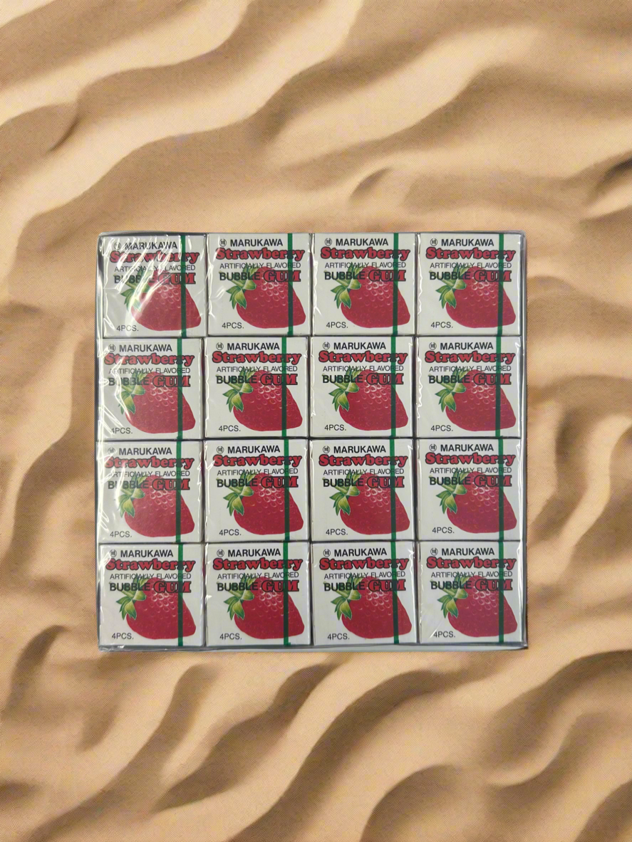 Marukawa Strawberry Bubble Gum Box