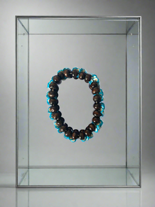 Blue flower bracelet