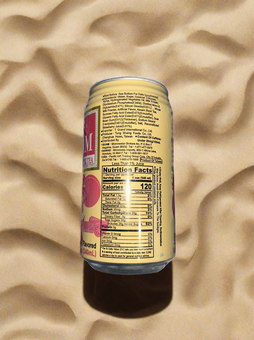 Assam Strawberry Milk Tea 11.5 fl. oz.