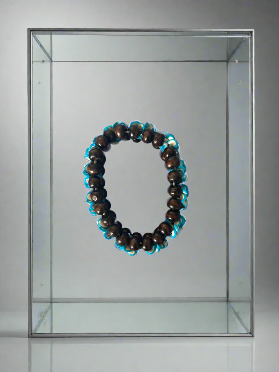 Blue flower bracelet