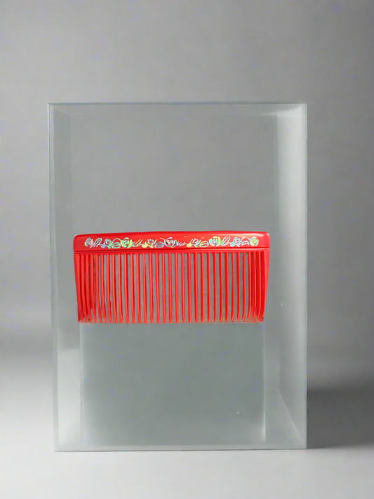 Hair comb (red)