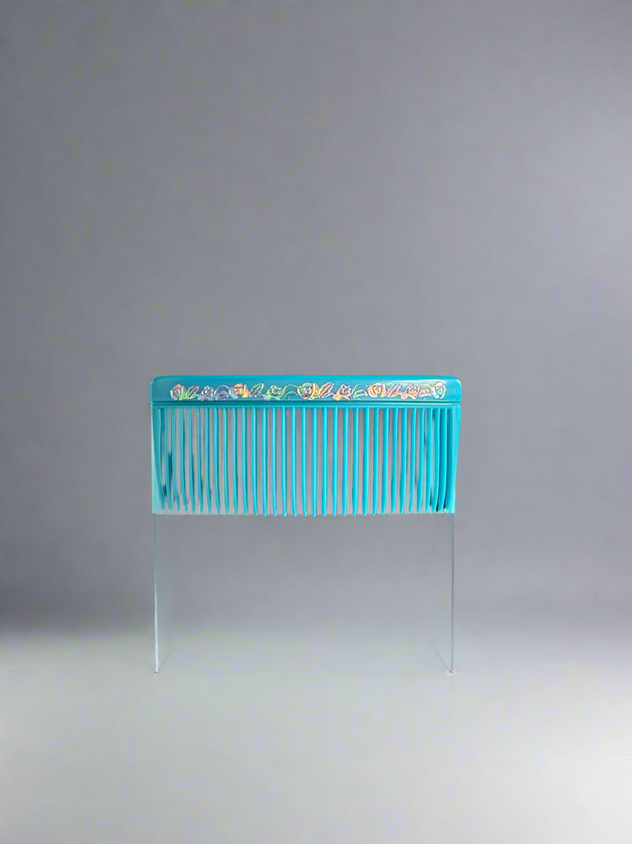 Hair comb (blue)
