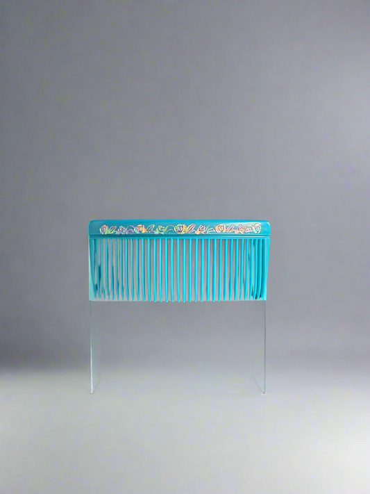 Hair comb (blue)