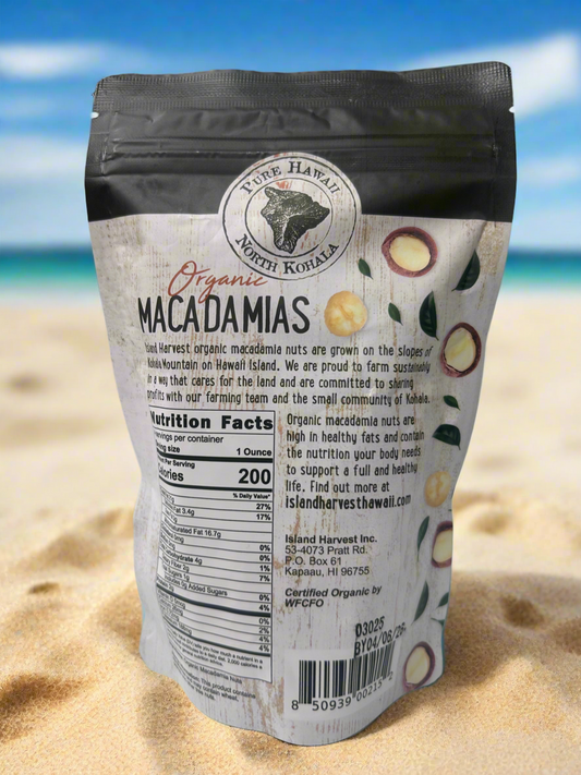 Macadamias unsalted 4oz
