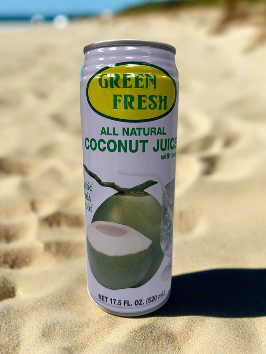 All natural coconut juice 17.5 oz