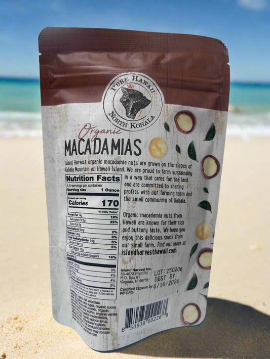 Macadamias milk chocolate 4.5oz